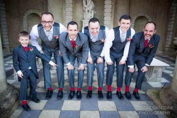 Red Socks Line Up Phil And Leo At Their Gay Wedding In Surrye Image Copyright Andre Gascoine Via The Gay Wedding Guide 3 5 344X230