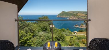Restaurant Dining With Sea View At Sandy Beach Hotel Beach Wedding Devon Gay Wedding Guide 9 380X174