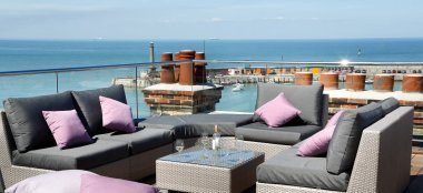 Rooftop Terrace At At Sands Hotel Margate Wedding Venue A Beach Wedding Venue Featured On The Gay Wedding Guide 9 380X174