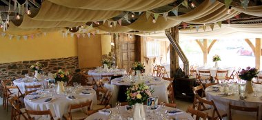 Rustic Decor At Hayne Barn Wedding Venue Devon Gay Wedding Guide 9 380X174