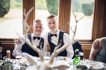 Sam And Kyle Gay Wedding Photos At Wedding Breakfast Image Copyright Shooting Pixels Featured On The Gay Wedding Guide 3 5 345X230
