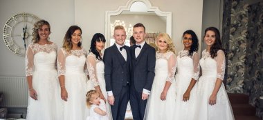 Sam At His Gay Wedding Photos Grooms Party Image Copyright Shooting Pixels Featured On The Gay Wedding Guide 3 5 380X174