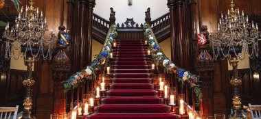 Staircase At Allerton Castle Wedding Venue Yorkshire Gay Wedding Guide 9 380X174