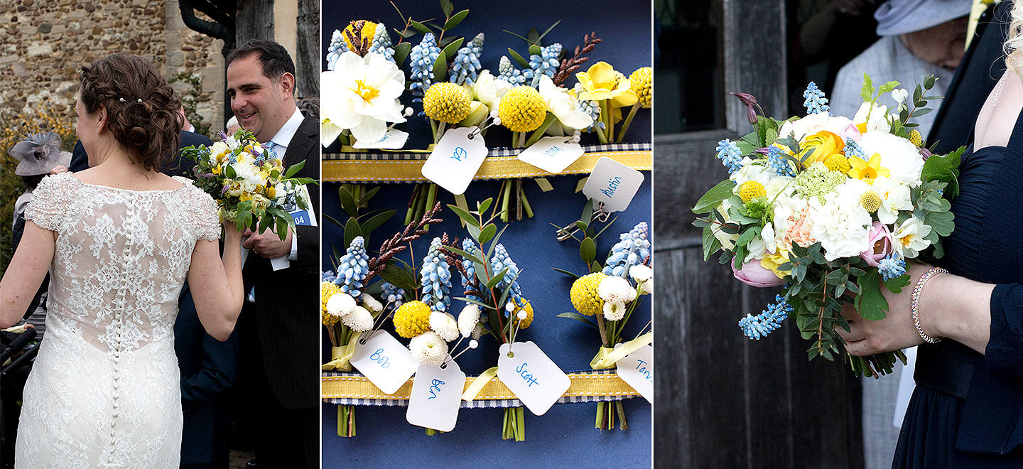 Summer wedding flower ideas yellow Clare Kenward Flowers Wedding Florist Cambridge via the Gay Wedding Guide 6