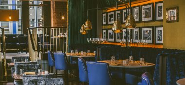 Tables At Cafe Parisen Luxury Wedding Venue Belfast Gay Wedding Guide 9 380X174