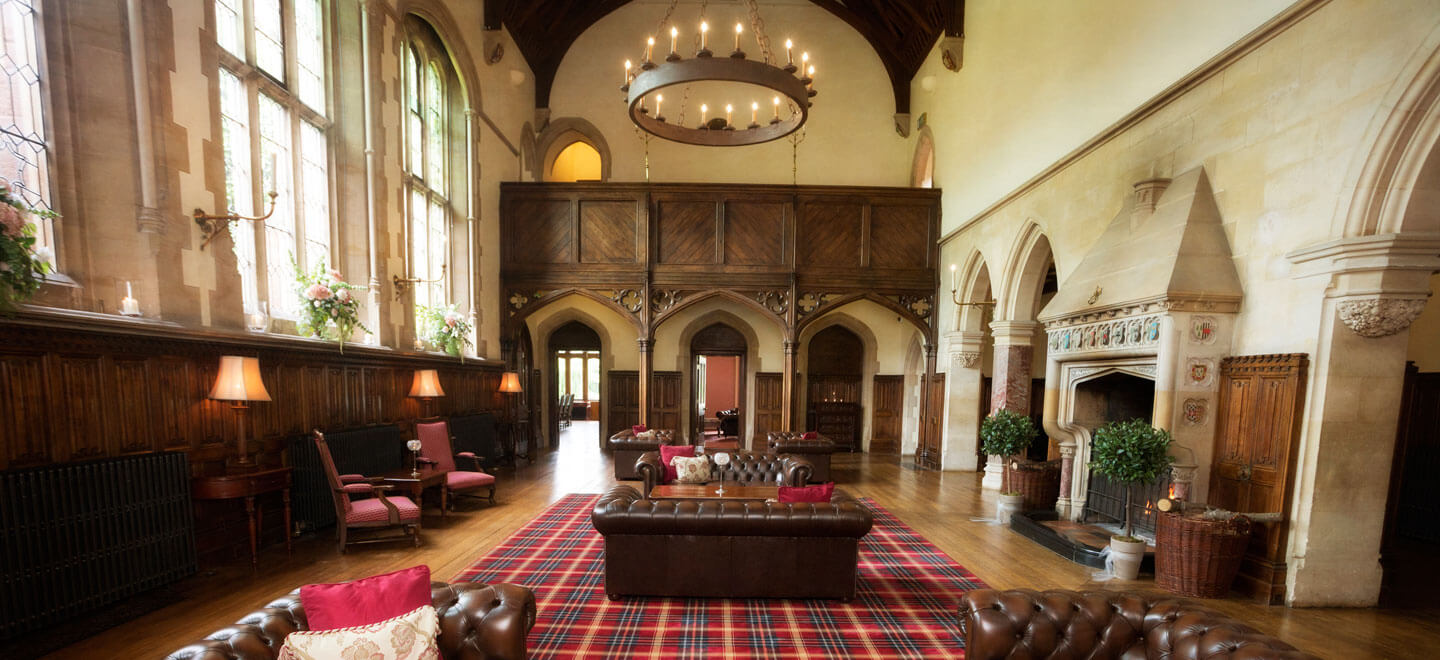 The Great Hall at St Audries Park a country house wedding venue in Somerset via the Gay Wedding Guide 9