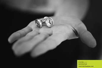 The Cufflinks For Darren And Georgios Same Sex Marriage London Boat Wedding. Photographs Copyright Emir Hasham 3 5 344X230