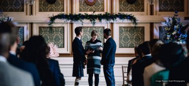 Trevor And Adams Gay Wedding At Drumtochty Castle Wedding Venue Scotland Image By Harper Scott Photography 9 380X174