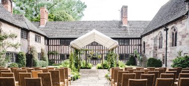 Tudor Style View Of Brinsop Court Wedding Venue Hereford Gay Wedding Guide 9 380X174