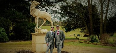 Two Grooms At Old Diwn Manor Country House Wedding Venue Bristol Gay Wedding Guide 9 380X174