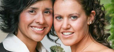Vanessa Erin Close Up Lesbian Wedding Photography Lake District Wedding Photographer Chris Freer Images Gay Wedding Guide 6 380X174