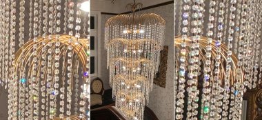 Vintage Chandelier At Whitehal Hotel Country House Wedding Venue Lancashire Gay Wedding Guide 9 380X174