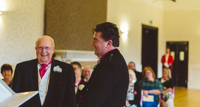 Vows Vince and Georges gay wedding Berkshire photographed by gay wedding photographer Benjamin Stuart Photography 3 5