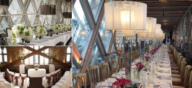 Walkway Dining And Ceremony Layout At Tower Bridge Weddding Venue London Gay Wedding Guide Unique Venue 9 380X174