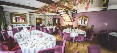 Wedding Breakfast At Belle Epoque A Romantic Wedding Venue Cheshire Greater Manchester Knutsford 9 380X174