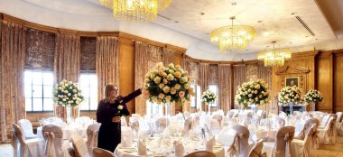 Wedding Breakfast In The Boardroom Of The Grand Hotel Spa York Wedding Venue Via Gay Wedding Guide 9 380X174