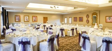 Wedding Breakfast Layout At Glenskirlie House Castle Wedding Venue In Scotland Gay Wedding Guide 1 9 380X174