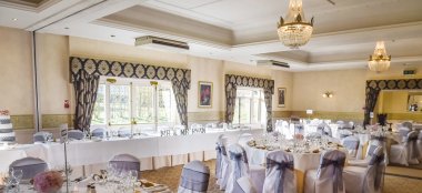 Wedding Breakfast Layout At Glenskirlie House Wedding Venue In Scotland Gay Wedding Guide 1 9 380X174