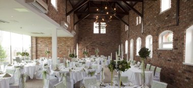 Wedding Breakfast Layout At Hilton Chester Country House Wedding Venue Cheshire Gay Wedding Guide 9 380X174
