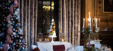 Wedding Cake At Christmas Wedding At The Grand Hotel Spa York Wedding Venue Via Gay Wedding Guide 9 380X174