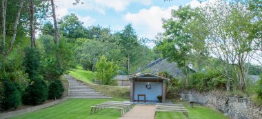 Wedding Ceremony Layout At Kilminorth Cottages Wedding Venue Cornwall Gay Wedding Guide 9 380X174