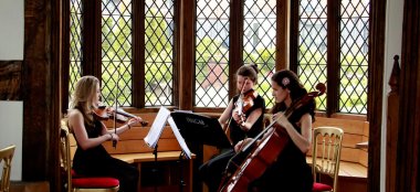 Wedding Music Strings At Historic Building Wedding Venue Ordsall Hall A Wedding Venue In Salford Via The Gay Wedding Gudie 9 380X174