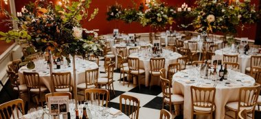 Wedding Breakfast At Hampton Court House Country House Wedding Venue Surrey Gay Wedding Guide 9 380X174