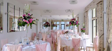 Wedding Breakfast At Old Dwn Manor Country House Wedding Venue Bristol Gay Wedding Guide 9 380X174