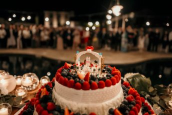 Wedding Cake For Agnesa And Gaia Lesbian Wedding Photography Frank Cattuci Photo Via Gay Wedding Guide 1 5 344X230