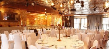 Wedding Reception Set Up At Century Club Wedding Venue London Gay Wedding Guide 9 380X174