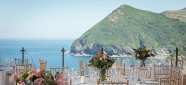 Wedding Reception View 2 At Sandy Beach Hotel Beach Wedding Devon Gay Wedding Guide 9 380X174