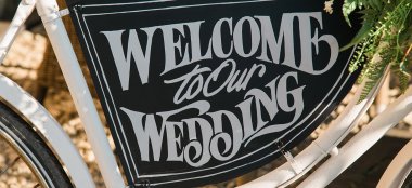 Wedding Sign At Cotswold Wedding Venue Cotswold House Hotel Gloucestershire Gay Wedding Guide 9 380X174