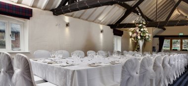 White Wedding Reception At Windmill Village Hotel A Gay Friendly Wedding Hotel Birmingham The Gay Wedding Guide 9 380X174