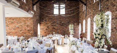 White Wedding Layout At Hilton Chester Country House Wedding Venue Cheshire Gay Wedding Guide 9 380X174