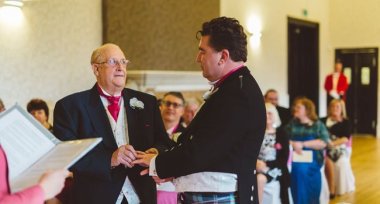 With This Ring Vince And George Wed At Their Pink Wedding Berkshire Photographed By Gay Wedding Photographer Benjamin Stuart Photography 5 380X204