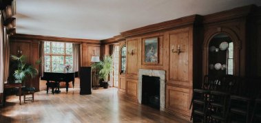 Wooden Panelled Room At Private House Wedding Venue London Gay Wedding Guide 9 379X179