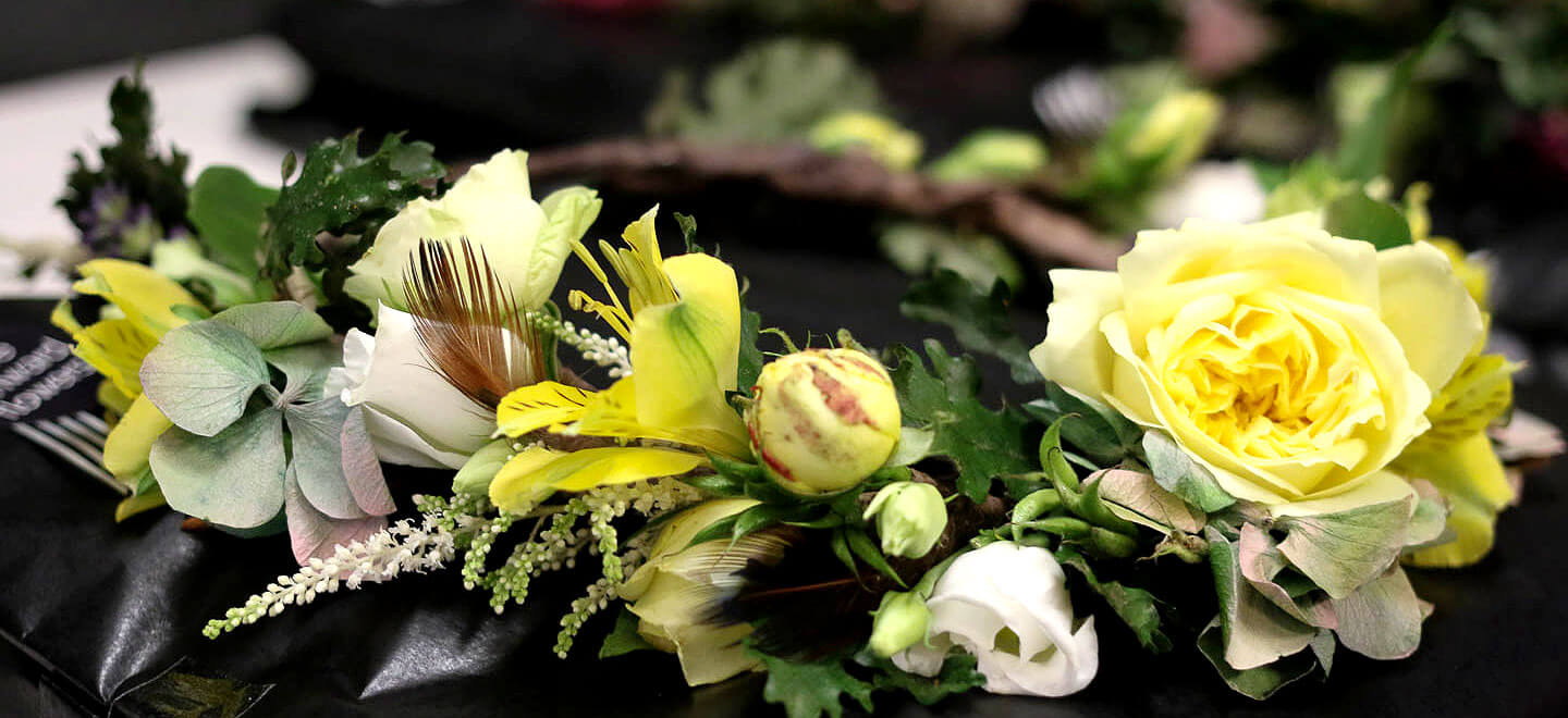 Yellow wedding flower ideas Clare Kenward Flowers Wedding Florist Cambridge via the Gay Wedding Guide 6
