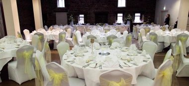Yellow Wedding Theme At Mosborough Hall Sheffield Wedding Venue Yorkshire Gay Wedding Guide 9 380X174