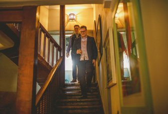 Ant And Marc Arrive At Ceremony At Their Gay Wedding Image Copyright Howell Jones Photography Via Gay Wedding Guide 1 5 337X230