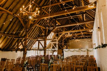 Barn Ceremony Oakwood Lights 345X230