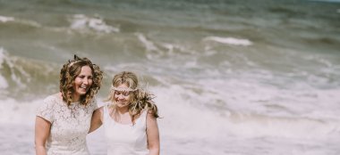 Beach Wedding Norfolk Celebrant Same Sex Wedding Lesbian Wedding 2 Image By Luis Holden Photography 6 380X174