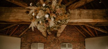 Best Rustic Suspended Florals By Brickhouse Vineyard Unique Wedding Venue Devon Via The Gay Wedding Guide 9 380X174