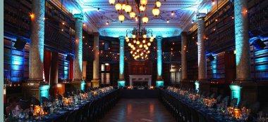 Blue Lighting At Wedding Styled By Gay Wedding Planner Shiraz Events Via The Gay Wedding Guide 6 380X174