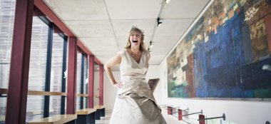 Bride At River And Rowing Museum Henley Wedding Venue Gay Wedding Guide 9 380X174