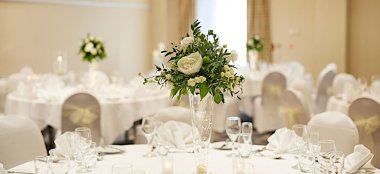 Centrepiece At Alexandra House Country House Wedding Wiltshire Gay Wedding Guide 9 380X174