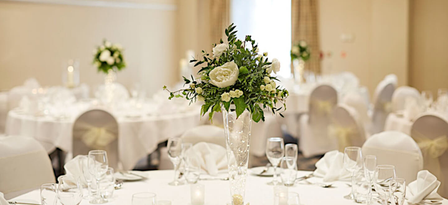 centrepiece at Alexandra House country house wedding wiltshire gay wedding guide 9