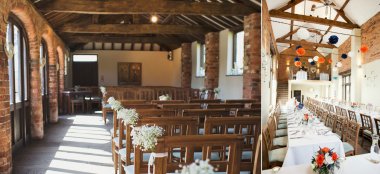 Ceremony And Dining Layout At Dodmoor House Lesbian Wedding Venue Northamptonshire Barn Gay Wedding Venue Northamptonshire The Gay Wedding Guide 9 380X174