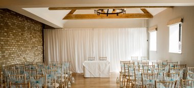 Ceremony Layout At Lythe Hil Country House Wedding Venue Surrey Gay Wedding Guide 9 380X174