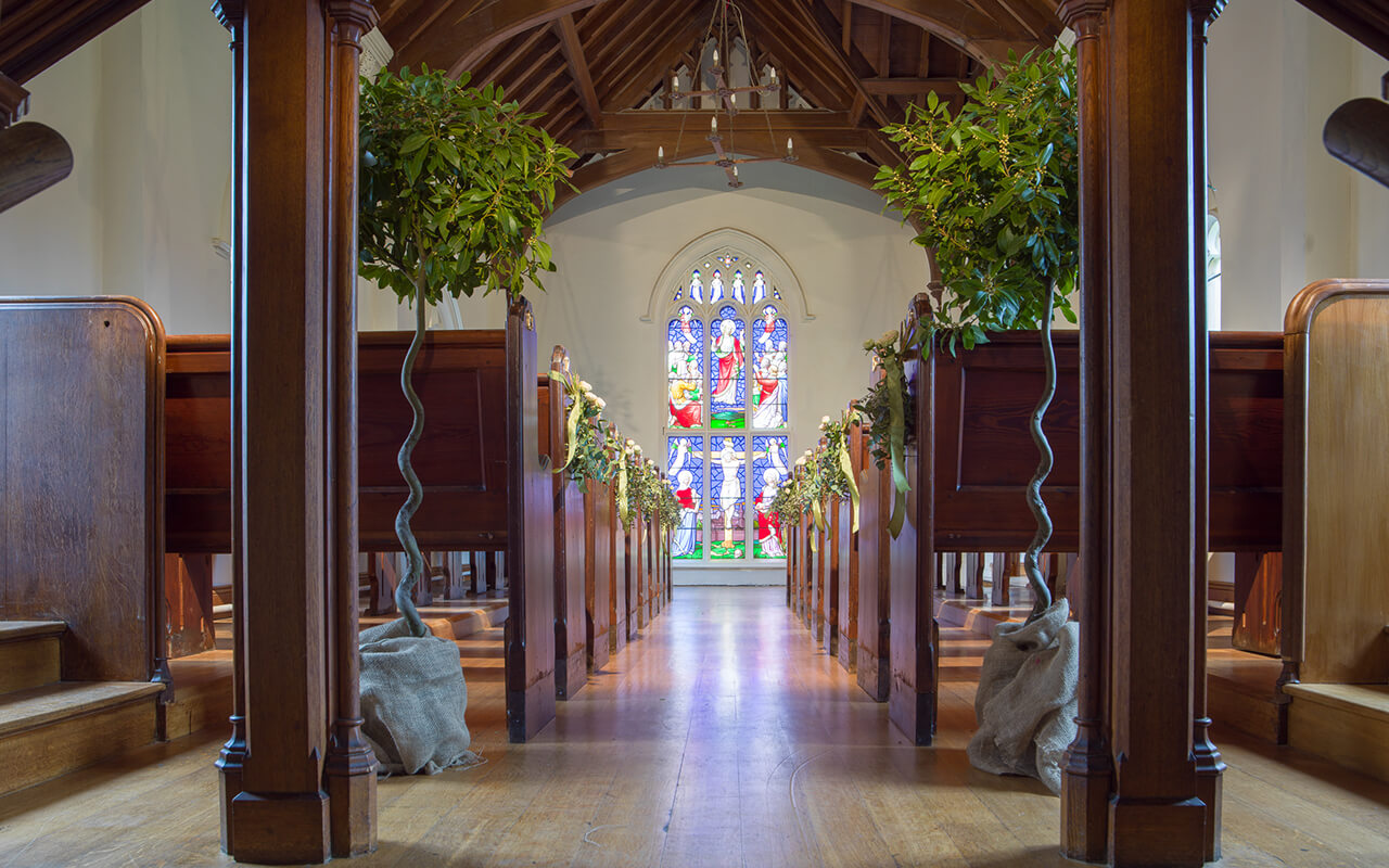 chapel view from entrance 9