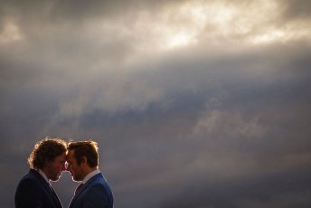 Cloudy Backdrop Real Gay Wedding Of Shaun And Carl Via The Gay Wedding Guide Images By Ross Willsher 3 5 344X230